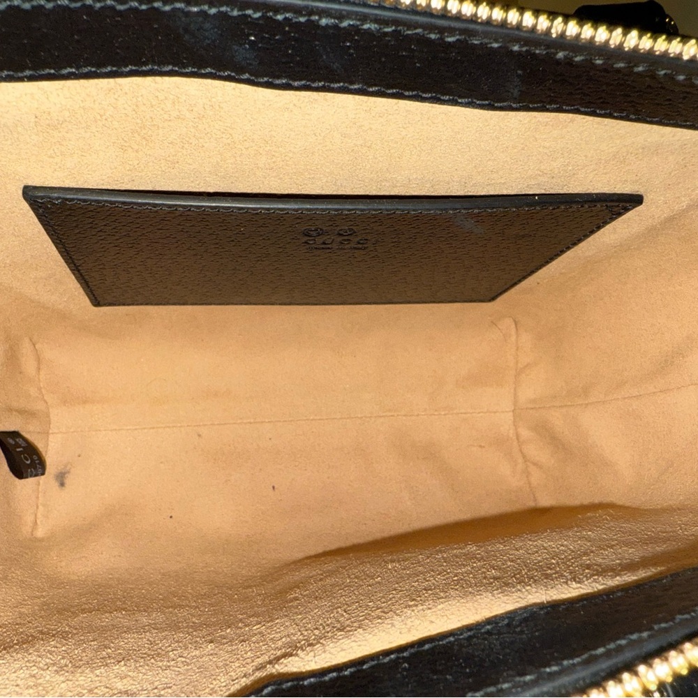Genuine Gucci Black Ophidia Tote Handbag - Picture 12 of 16